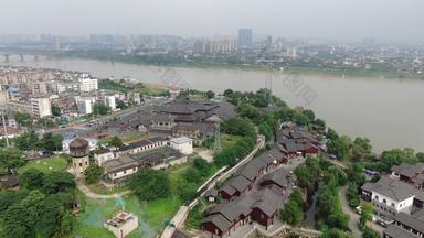 城市航拍湖南湘潭窑湾历史文化旅游街区
